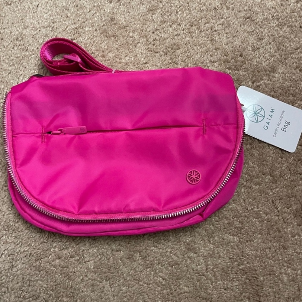 Gaiam Pink Crossbody Bag